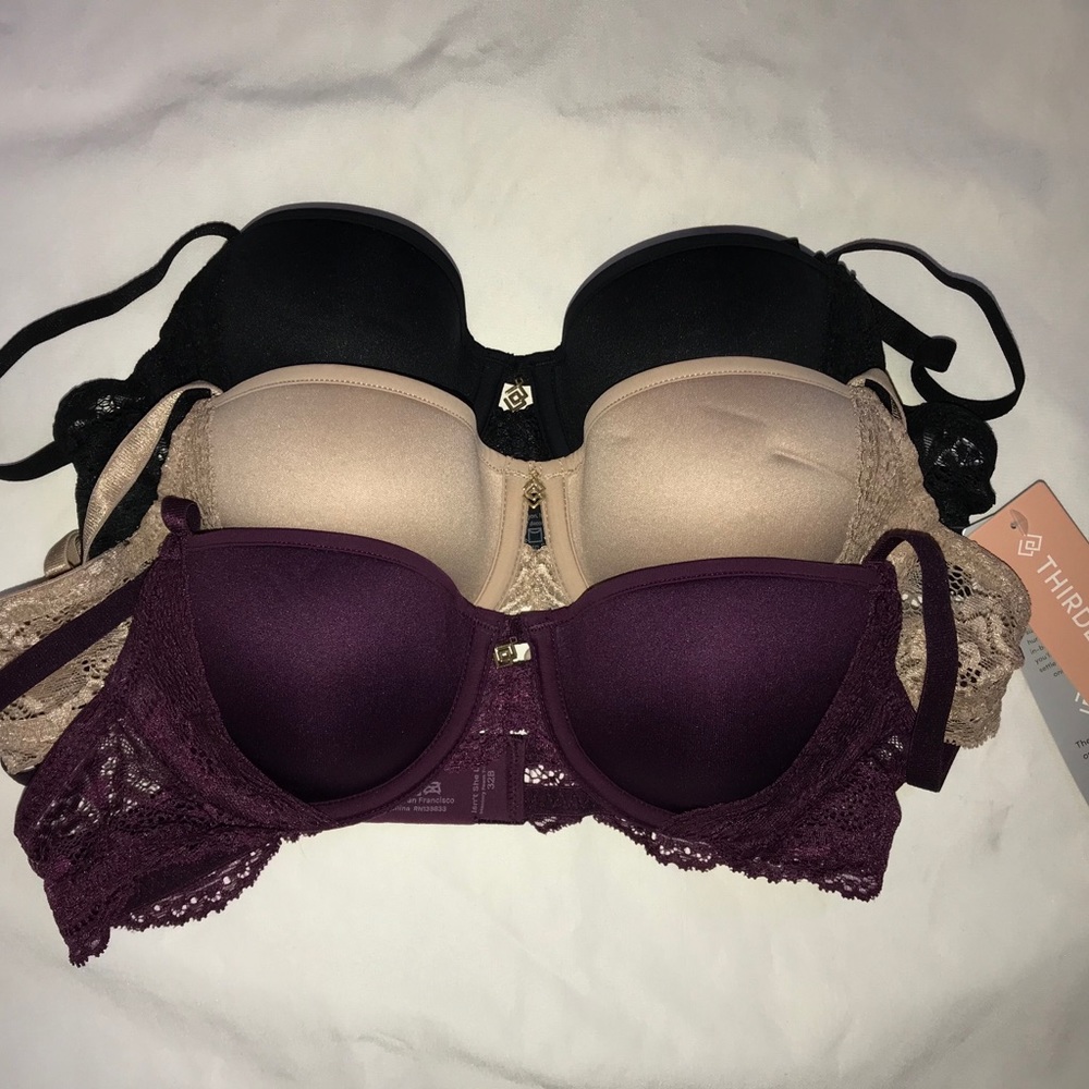 set of 3; black, nude and magenta🖤💛💜